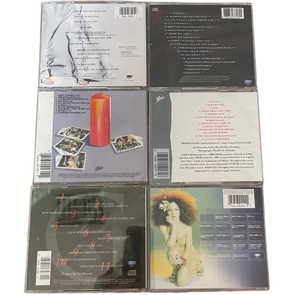 Lot of 6 Gloria Estefan Music Cd's - Picture 2 of 2